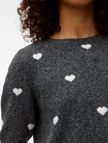 Vero Moda VMDOFFY Sweter -Dark Grey Melange - 10330793