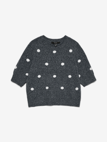 Vero Moda VMDOFFY Neulepuserot -Dark Grey Melange - 10330793