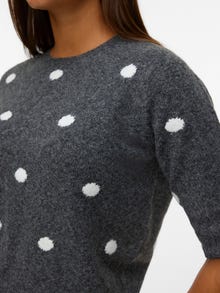 Vero Moda VMDOFFY Pulover -Dark Grey Melange - 10330793