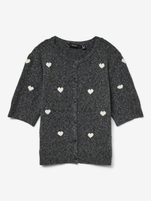 Vero Moda VMDOFFY Cardigans en maille -Dark Grey Melange - 10330795