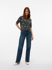 Vero Moda VMDOFFY Cardigans en maille -Dark Grey Melange - 10330795