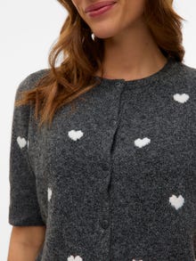 Vero Moda VMDOFFY Cárdigan de punto -Dark Grey Melange - 10330795