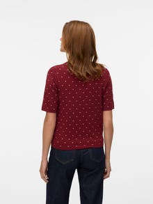 Vero Moda VMSABA Πουλόβερ -Syrah - 10330835