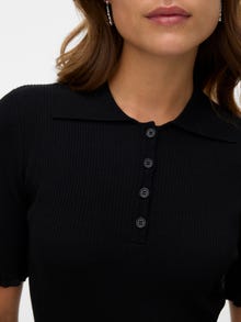 Vero Moda Tavapärane lõige Polo Pullover -Black - 10330850