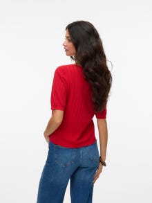 Vero Moda VMLUXLIGHT Sweter -Fiery Red - 10330852