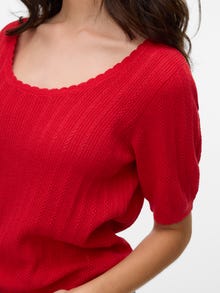 Vero Moda VMLUXLIGHT Sweter -Fiery Red - 10330852