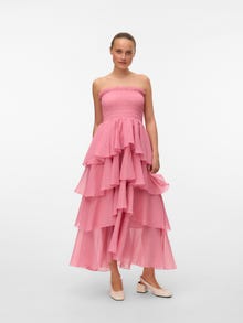Vero Moda VMDELILAH Lang kjole -Bonbon - 10330886