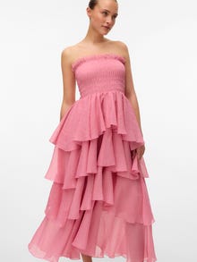 Vero Moda VMDELILAH Lang kjole -Bonbon - 10330886