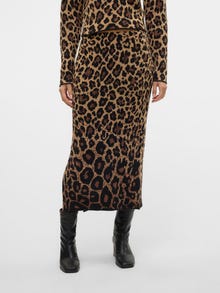 Vero Moda VMWHITNEY Høj talje Lang nederdel -Oatmeal - 10330947
