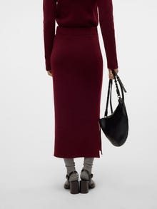 Vero Moda VMWHITNEY High waist Lange rok -Tibetan Red - 10330947