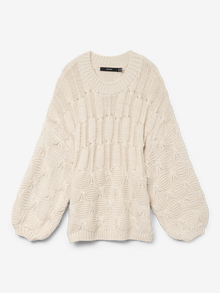 Vero Moda VMCAITLIN Pullover -Cloud Dancer - 10330950