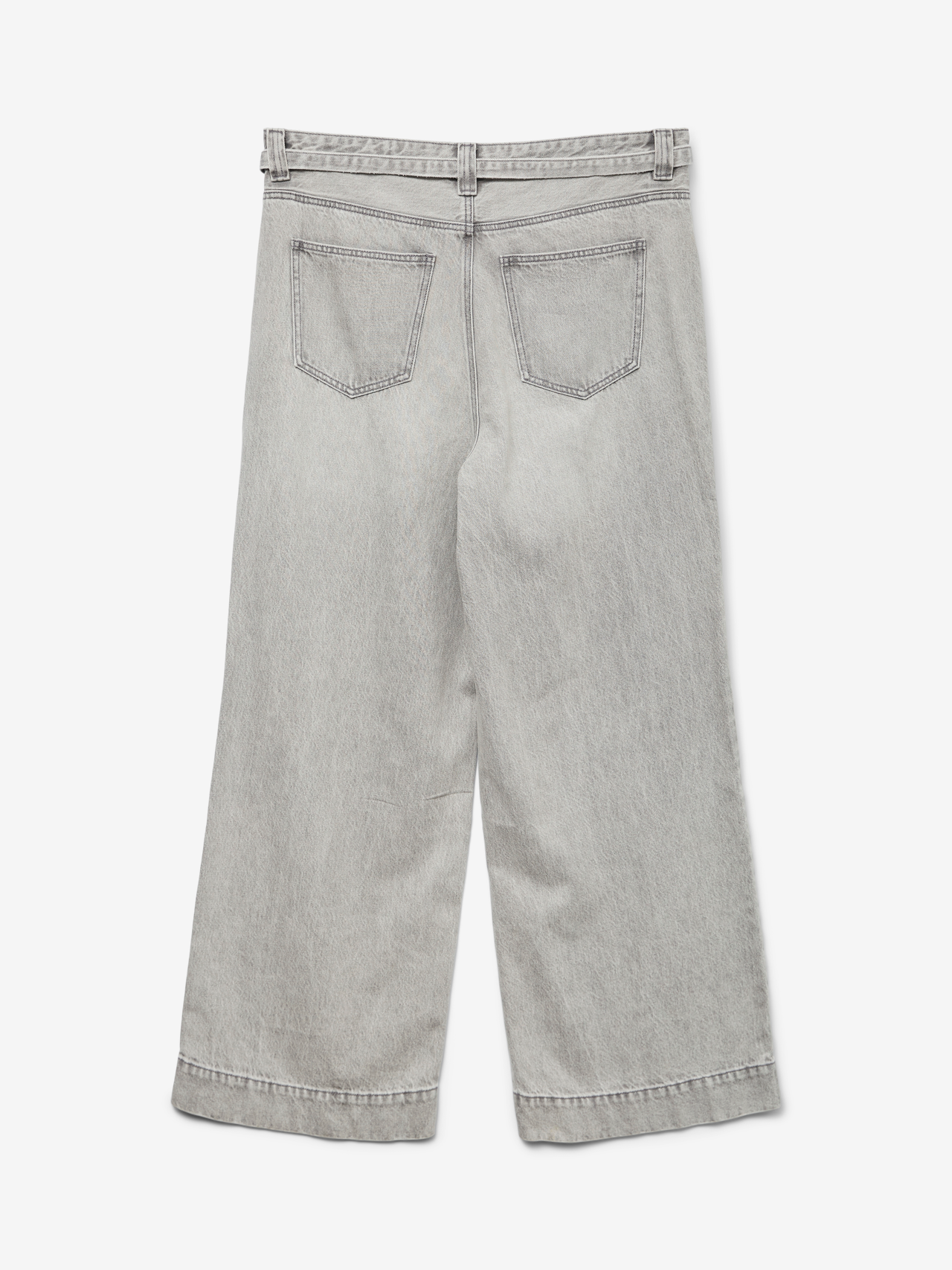 Vero Moda VMCKATHY High rise Wide Leg Fit Jeans -Light Grey Denim - 10330965