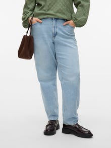 Vero Moda VMCTESSA High rise Mom Fit Jeans -Light Blue Denim - 10330980