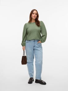 Vero Moda VMCTESSA High rise Mom Fit Jeans -Light Blue Denim - 10330980