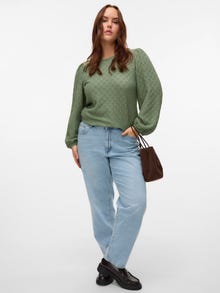 Vero Moda VMCTESSA High rise Mom Fit Jeans -Light Blue Denim - 10330980
