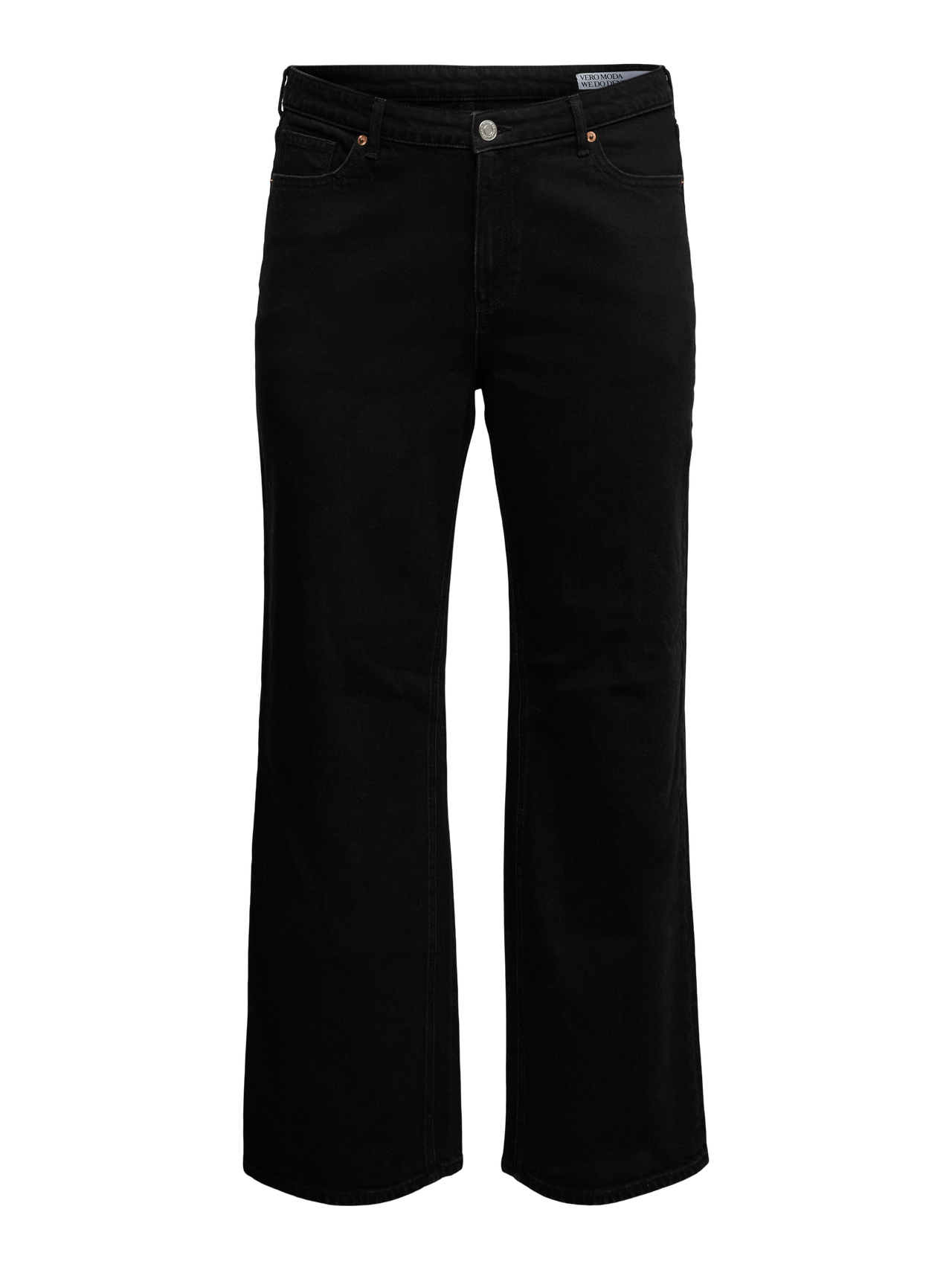 VMCTESSA High Rise Wide Leg Fit Jeans Black Vero Moda VMCTESSA High Rise Wide Leg Fit Jeans Black Vero Moda