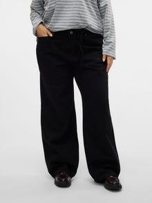 Vero Moda VMCTESSA Vita alta Wide Leg Fit Jeans -Black - 10330981