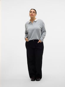 Vero Moda VMCTESSA Vita alta Wide Leg Fit Jeans -Black - 10330981
