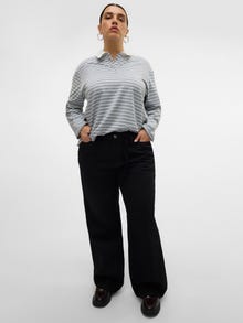 Vero Moda VMCTESSA Vita alta Wide Leg Fit Jeans -Black - 10330981