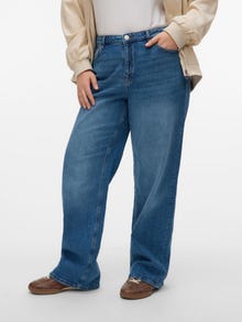 Vero Moda VMCTESSA Korkea vyötärö Wide leg fit Farkut -Medium Blue Denim - 10330983