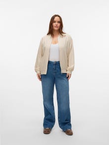Vero Moda VMCTESSA Korkea vyötärö Wide leg fit Farkut -Medium Blue Denim - 10330983
