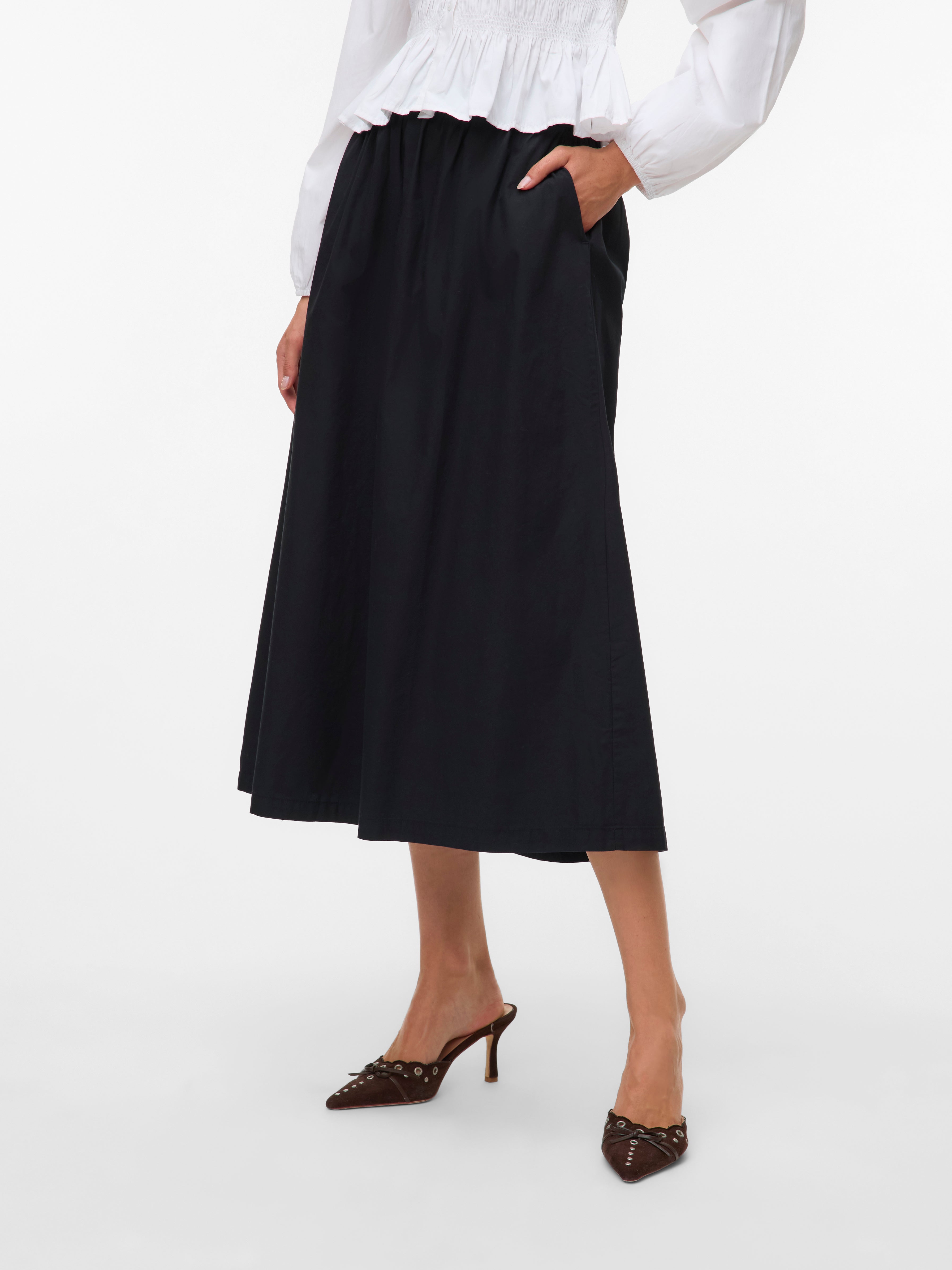 Vero Moda Tall boho maxi skirt in black Vero Moda Tall boho maxi skirt in black