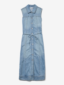 Vero Moda VMNENYA Midi dress -Medium Blue Denim - 10331072