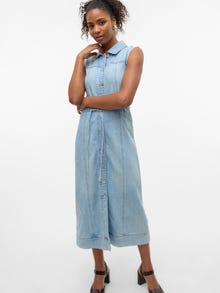 Vero Moda VMNENYA Midikleid -Medium Blue Denim - 10331072