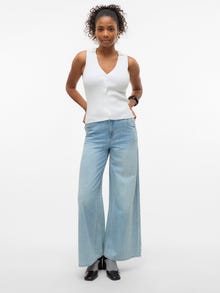 Vero Moda VMANNET Taille moyenne Wide Leg Fit Jeans -Medium Blue Denim - 10331076