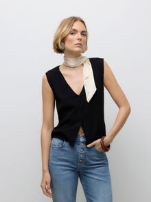 Vero Moda AWSIMONE Πλεκτό τοπ -Black - 10331184