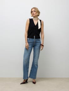 Vero Moda AWSIMONE Πλεκτό τοπ -Black - 10331184
