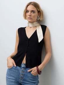Vero Moda AWSIMONE Πλεκτό τοπ -Black - 10331184