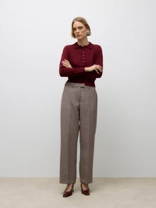 Vero Moda AWSIMMA Tailored Trousers -Beaver Fur - 10331210