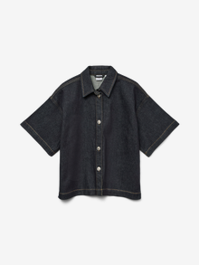 Vero Moda VMTESSA Camicia in jeans -Dark Blue Denim - 10331219