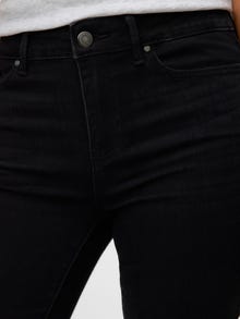 Vero Moda VMFLASH Vidutinio aukščio juosmuo Tiesus kirpimas Džinsai -Black - 10331248