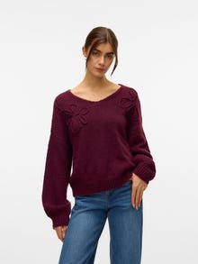 Vero Moda VMLOLLIPOP Pullover -Winetasting - 10331273