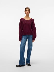Vero Moda VMLOLLIPOP Pullover -Winetasting - 10331273