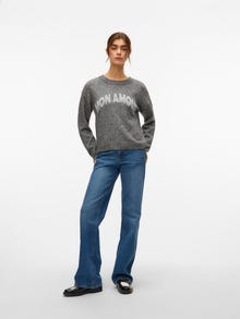 Vero Moda VMAMOREMIO Pullover -Medium Grey Melange - 10331278