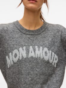 Vero Moda VMAMOREMIO Pull-overs -Medium Grey Melange - 10331278