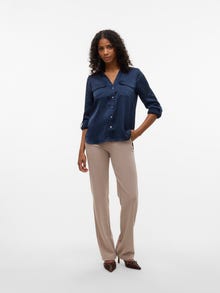 Vero Moda VMLOU Hemd -Navy Blazer - 10331297