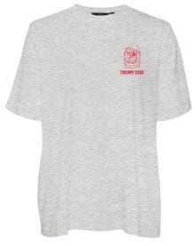 Vero Moda VMTAN T-Shirt -Light Grey Melange - 10331313