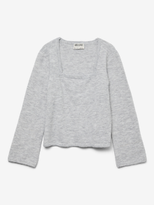 Vero Moda VMHARPER Pullover -Medium Grey Melange - 10331326