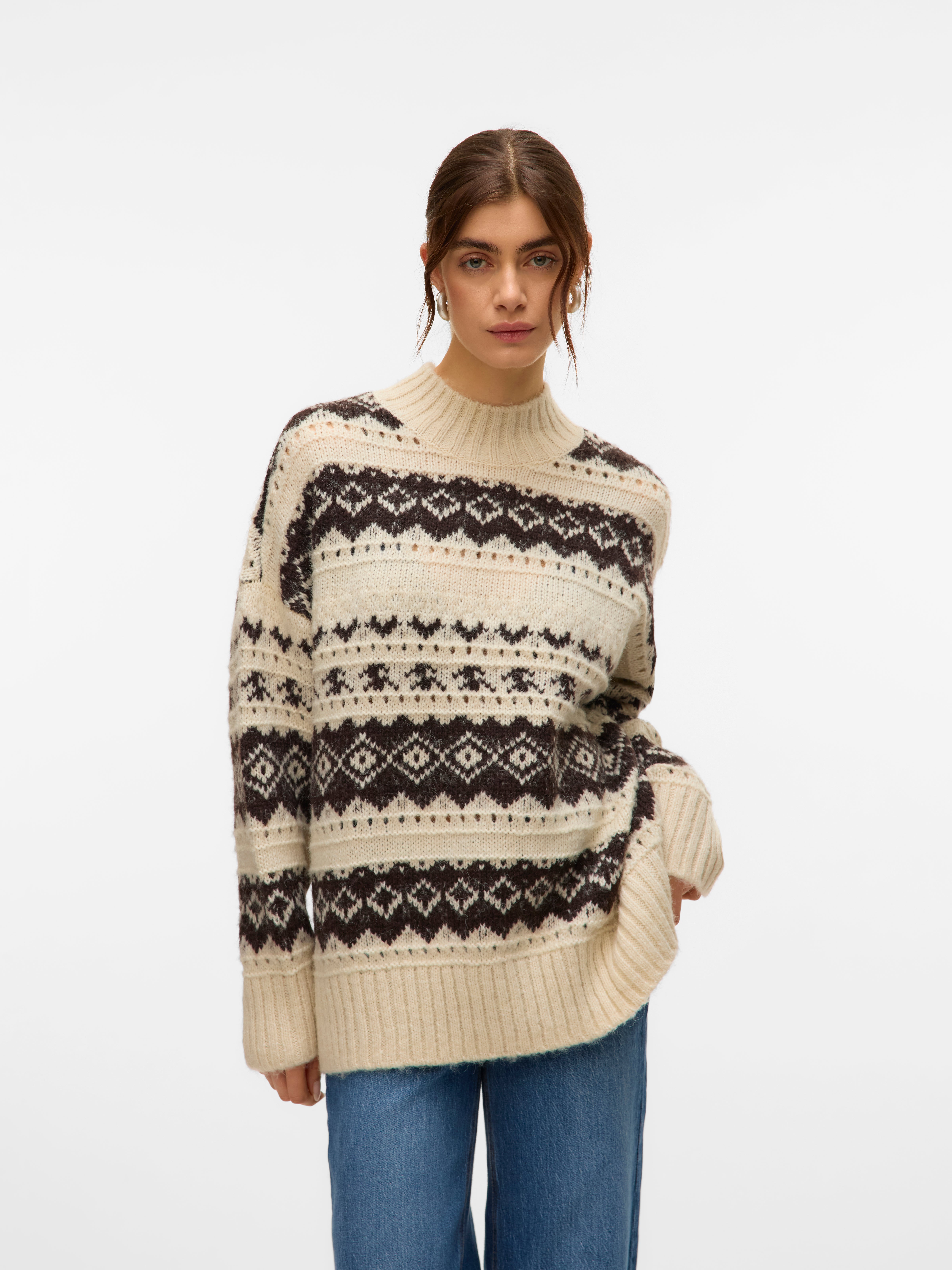 Vmmira pull-overs pull en maille birch Vero Moda | La Redoute Vmmira pull-overs pull en maille birch Vero Moda | La Redoute