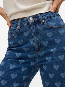 Vero Moda VMTESSA Tiro alto Corte wide leg Vaqueros -Medium Blue Denim - 10331375