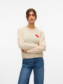 Vero Moda VMBAM Sweter -Birch - 10331423