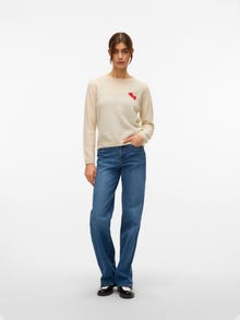 Vero Moda VMBAM Sweter -Birch - 10331423