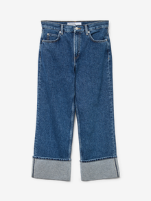 Vero Moda VMCHLOE Høyt snitt Wide Leg Fit Jeans -Medium Blue Denim - 10331429