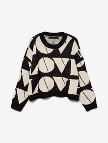 Vero Moda VMLOVE Pulover -Black - 10331432
