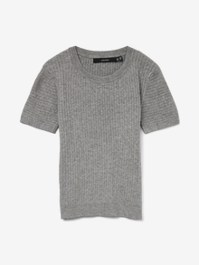 Vero Moda VMMIRLA Pullover -Medium Grey Melange - 10331436