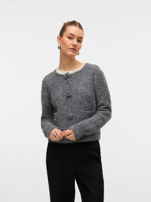 Vero Moda VMBLOSSOM Knit Cardigan -Medium Grey Melange - 10331445